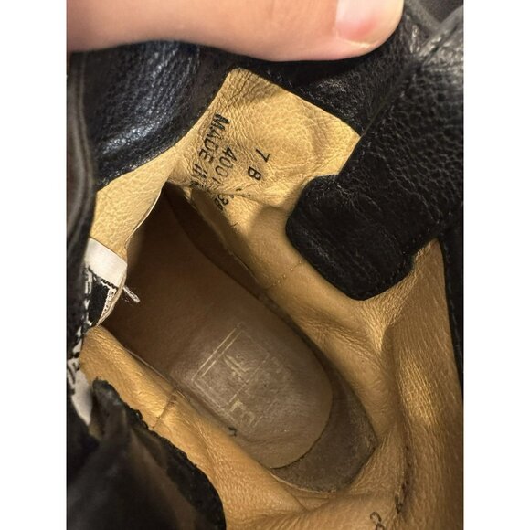 Frye Veronica Harness Short Bootie Black Soft Tumbled Leather Size 7B - Picture 7 of 8